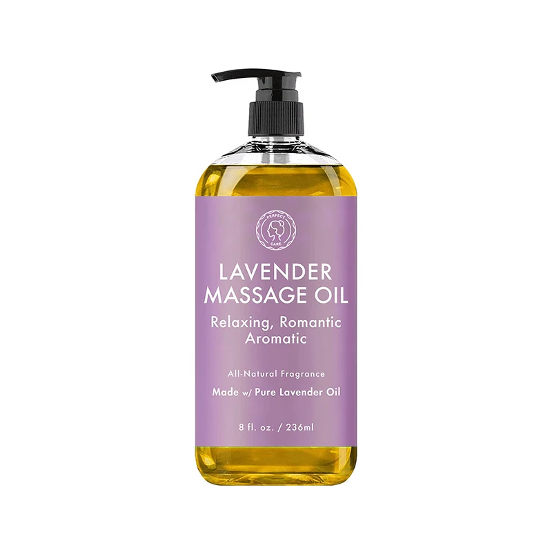 Private Label Organic Lavender Essential Oil For Spa Hot Slimming Oil Massage Body Anti Cellulite Massage Oil