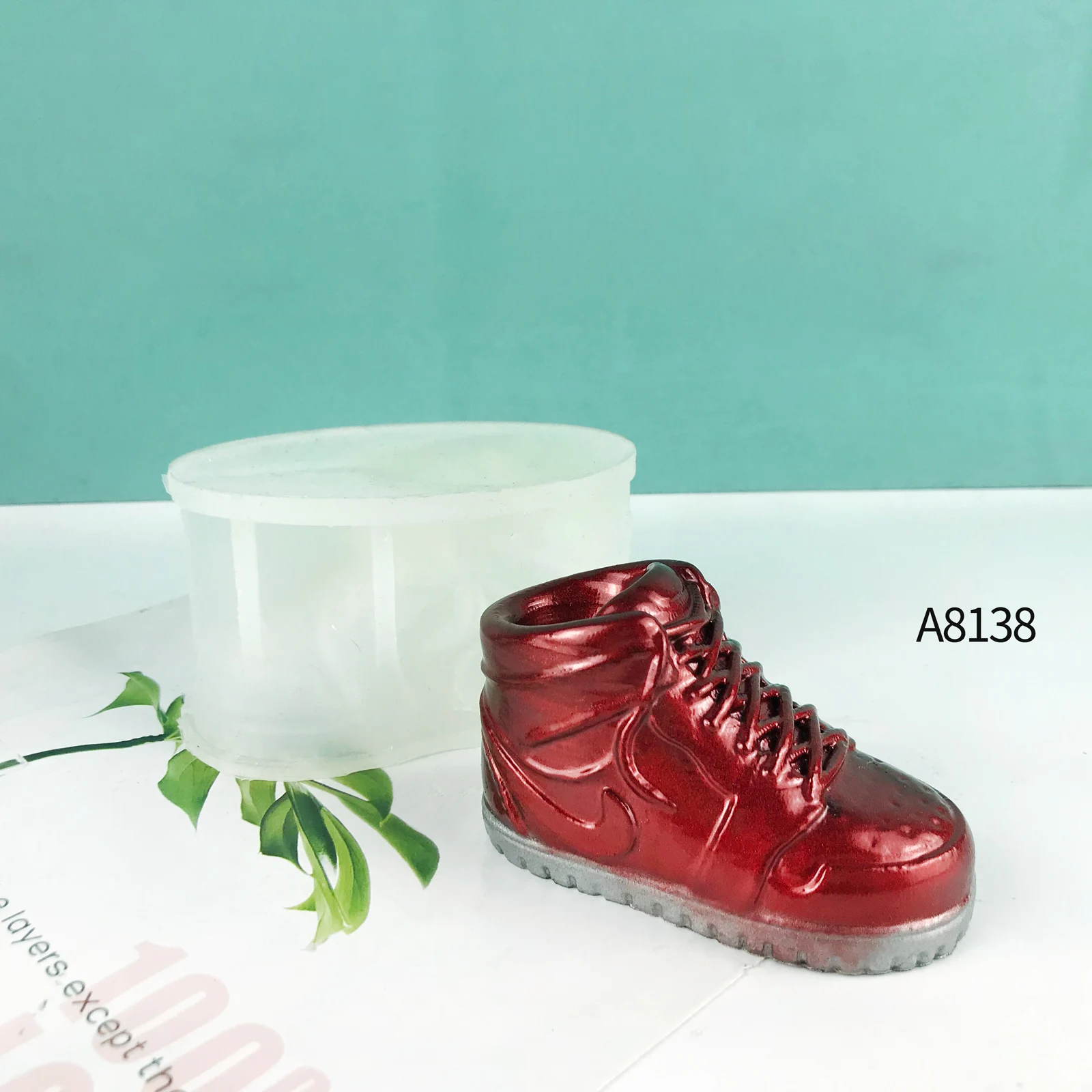 A8138 Shoes 3d decoration silicone mold diy three-dimensional shoes home decoration silicone mold