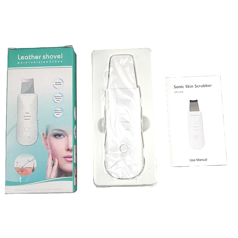 Portable Electric Waterproof Ultrasonic Cleaner Blackhead Remover Skin Scrubber Instrument For Face Beauty Massage