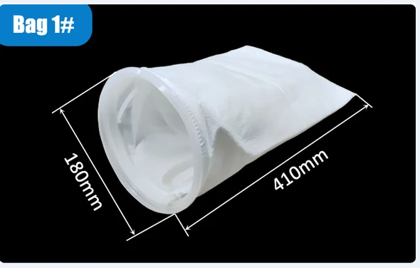0.2-50 Micron 180*430 180*810 Polypropylene PP Polyester PE Liquid Filter Bag With Plastic F Ring For Food Industry