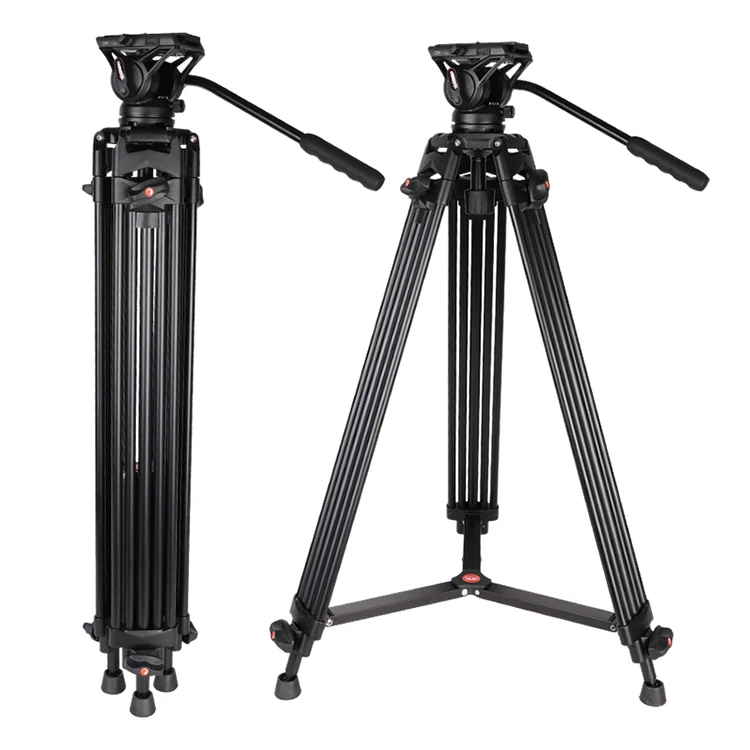 Coman  DX16LQ5S go pro OEM Video aluminum Tripod for nikon dslr camera With Fluid Ball head