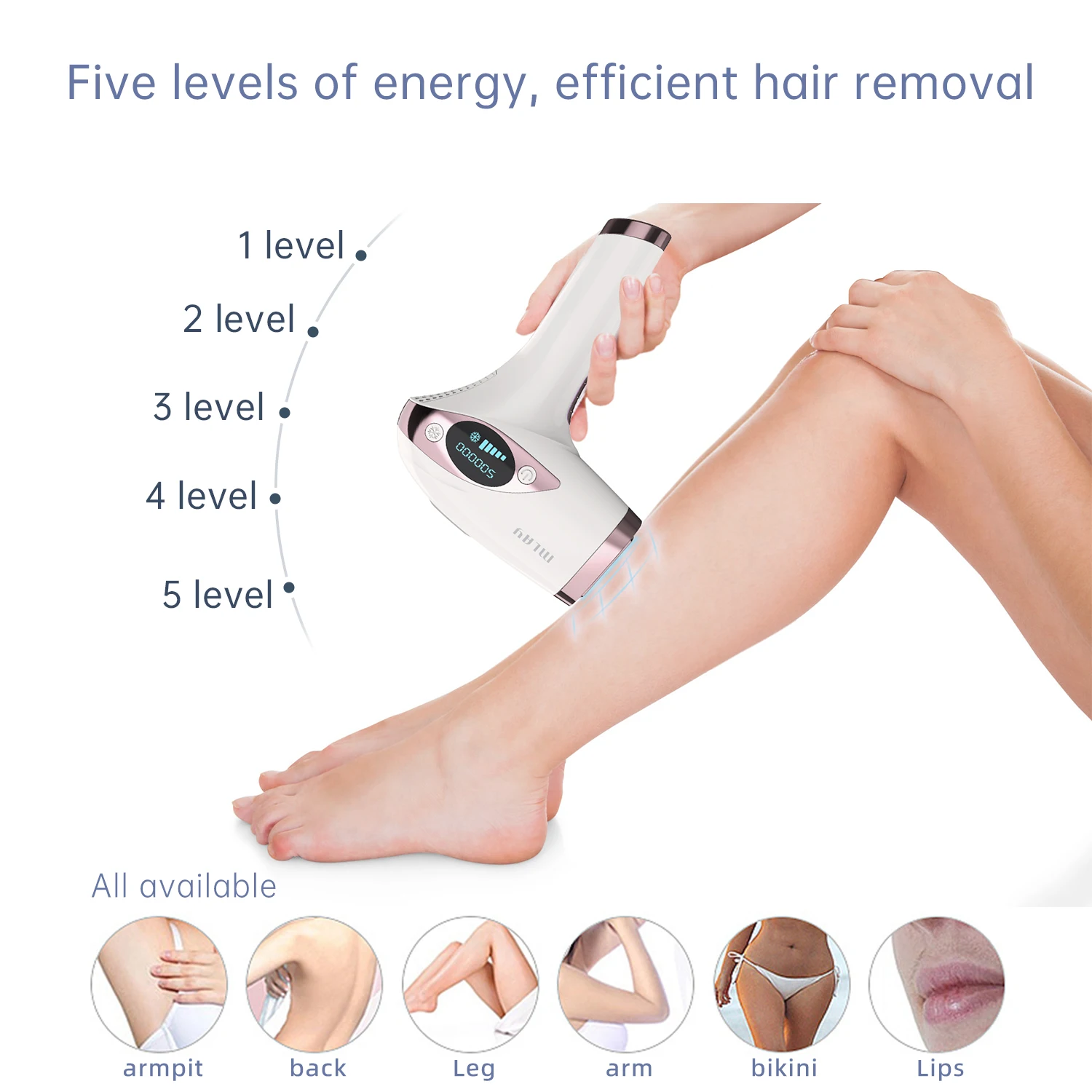 Mlay high-end home beauty instrument can turn on off the cooling function hair removal instrument at will