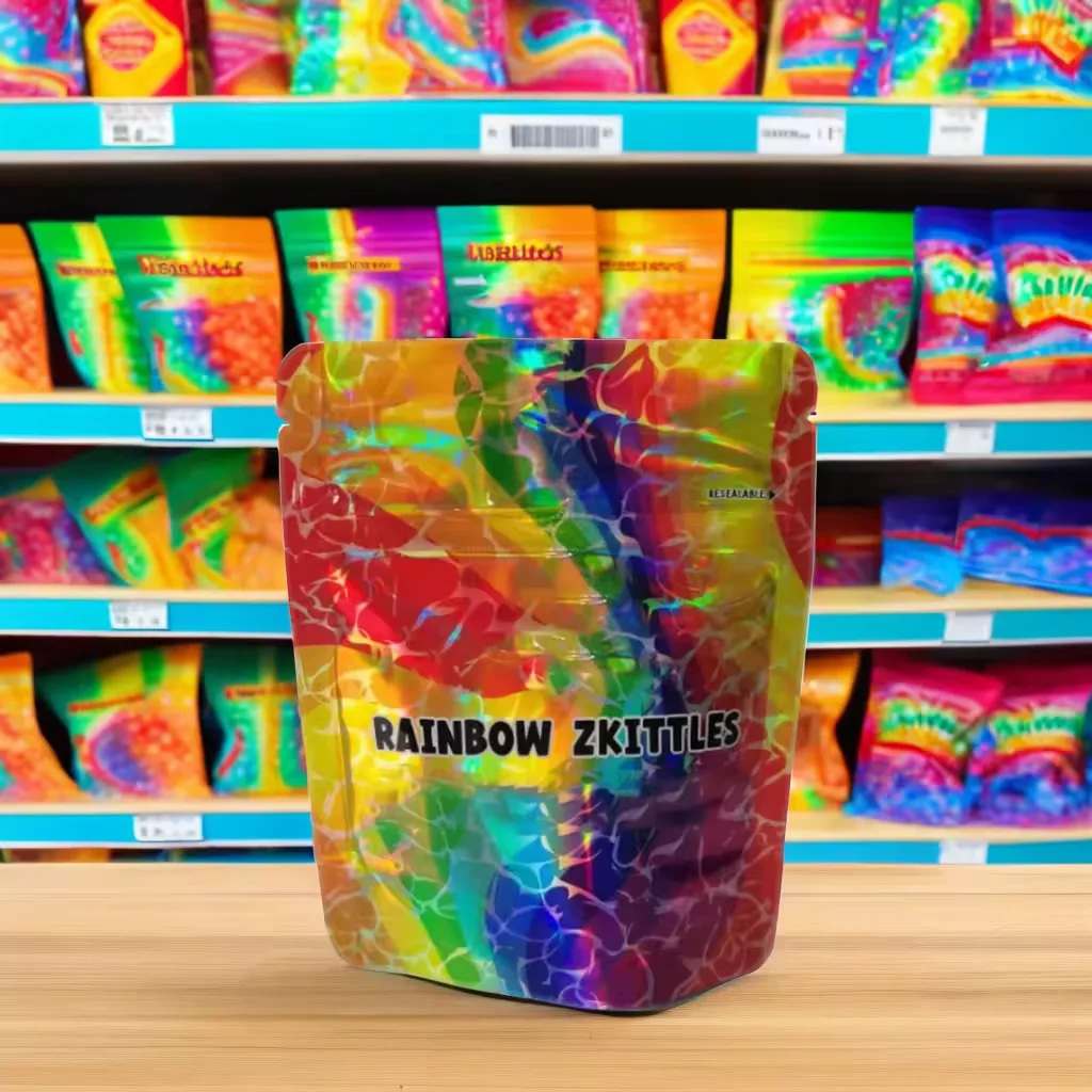 Factory Wholesale Customizable PE Ziplock Bags Flat Bottom Stand-Up Pouch with Zipper Top for Food Packaging for Liquids