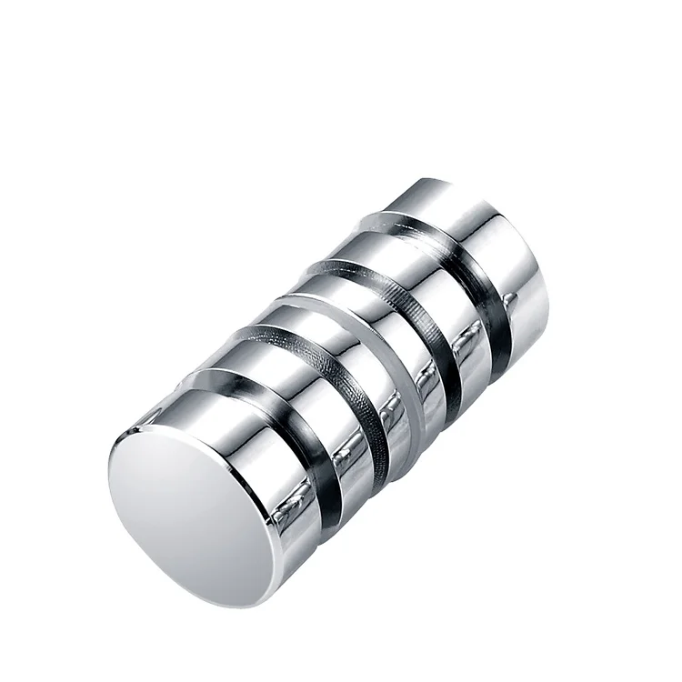 Серебристая латунная полированная хромированная маленькая ручка для ванной комнаты, для стеклянных дверей, межкомнатных дверей, яркий хром, OEM ODM