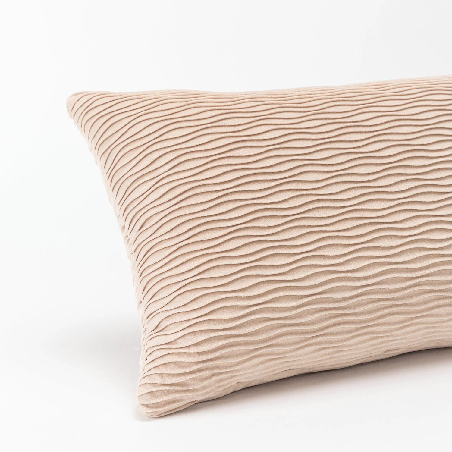 Outdoor Sofa Living Room Pinch Pleat Rectangle Striped Lumbar Crinkle Luxury wrinkle Toss Decoration Cushion