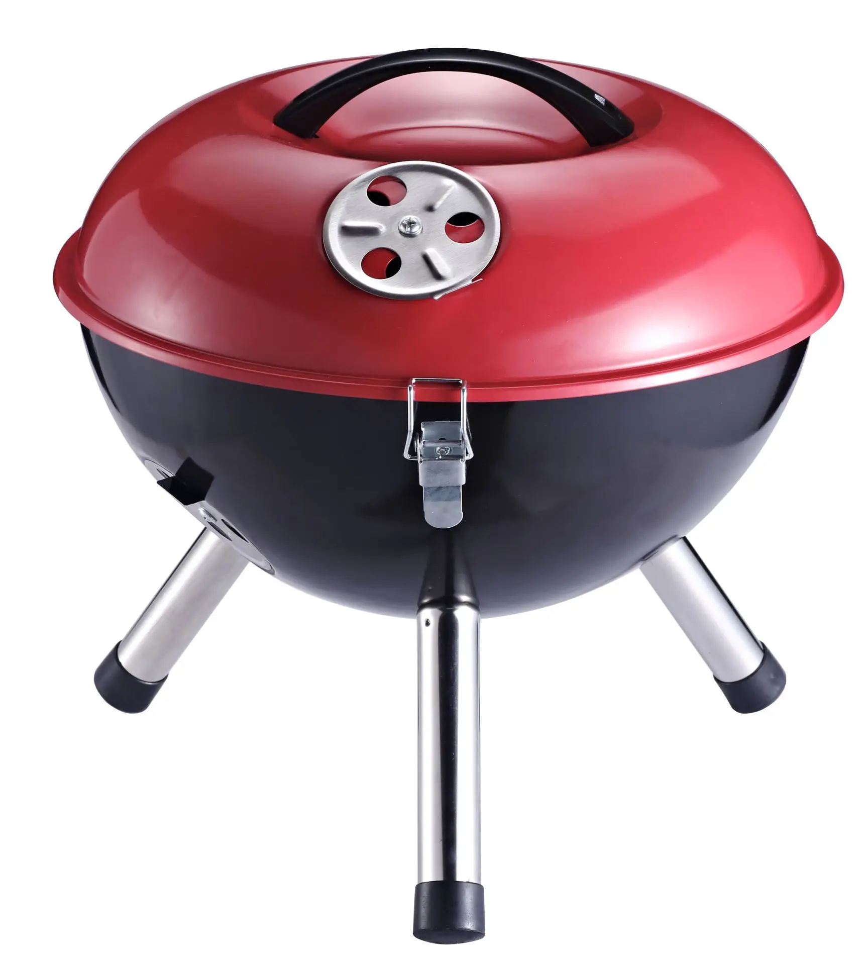 Portable garden barbecue 14 inch family kettle grill outdoor round kettle steel charcoal barbecue grill