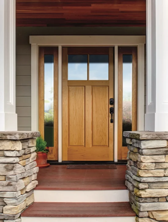 CBMmart  Modern Entry Pivot door with Customized Wood  hardware kit for apartment villa house