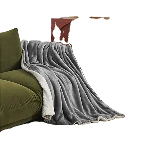 Fleece Throw Blanket for Couch  White Thick Fuzzy Warm Soft Blankets and Throws for Sofa 50x60 Inches