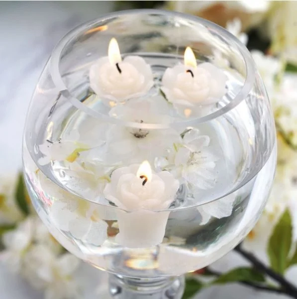 Junda flower floating candle floating candles wedding large floating candles suppliers
