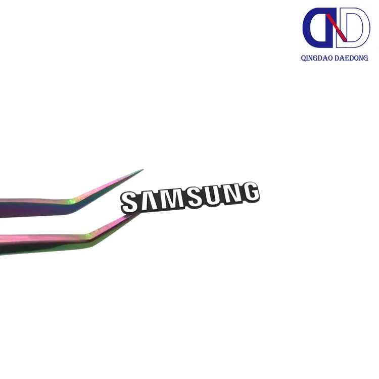 Customized stainless steel label small metal nameplate self-adhesive back glue logo small trademark