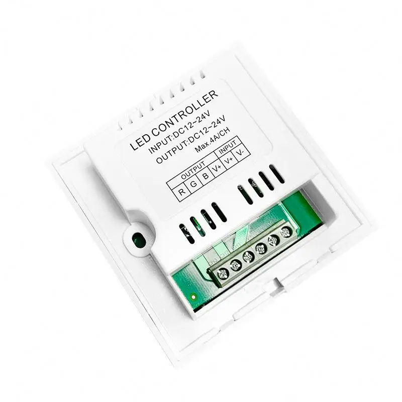 Rgb светодиодный контроллер с сенсорной панелью настенный PWM 12v 24v 12A 288w неоновый цветной света smd5050 rgb сенсорная панель