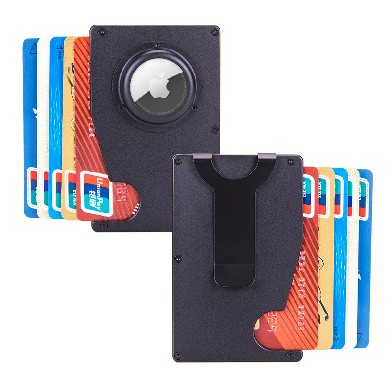 New Arrival Stainless Steel Metal Tracker for Man Woman Automatic Card Holders Wallet Money Clip