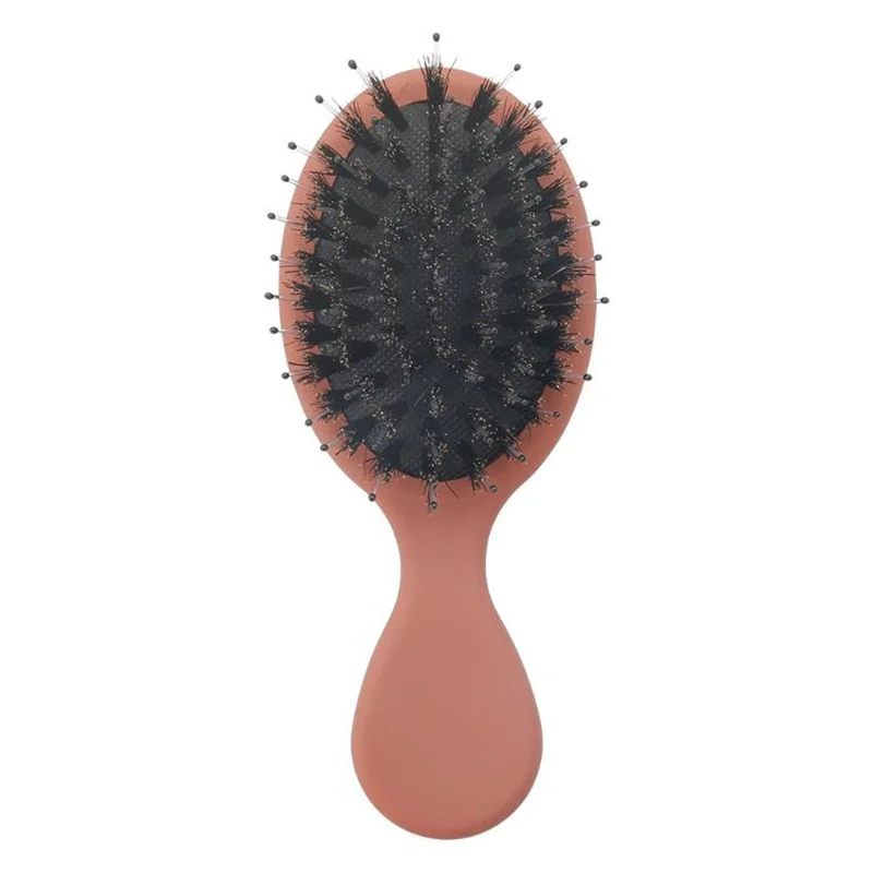 Factory custom scalp massage comb  brush hair comb for kids mini rainbow tooth detangling hair brush