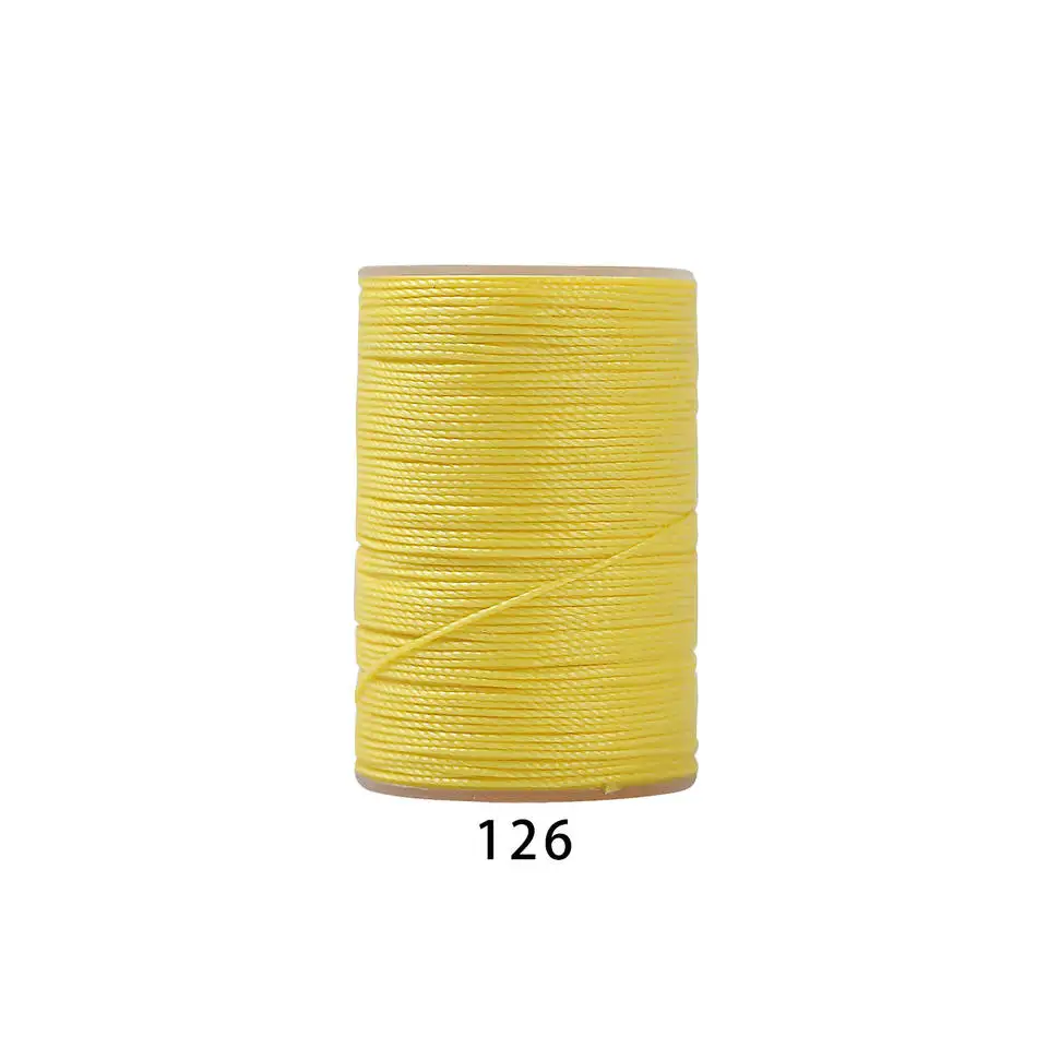Hot Sell 0.65mm Waxed Cords Polyester Leather Sewing Thread Waxed Strings for Shoe String Stitching Diy Thread Sewing bags