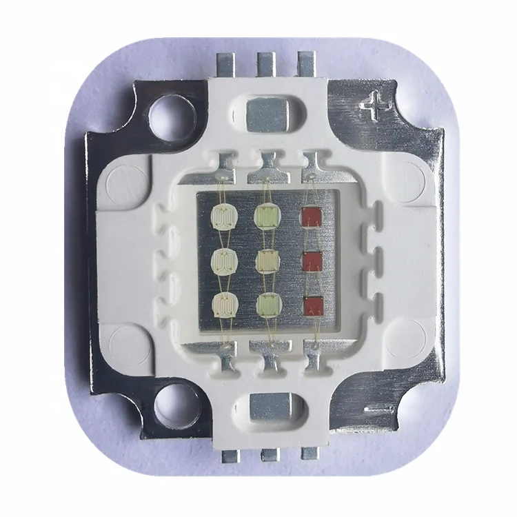 Triple Color 9W 10W RGB High Power LED Chip Integrated Cut Pin Bridgelux Epistar Epileds 3in1 Pack for Stage Lamp Spotlight