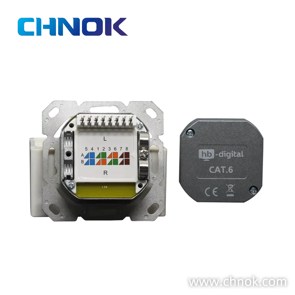 CAT6 shielded IDC (LSA) outlet x 1 port