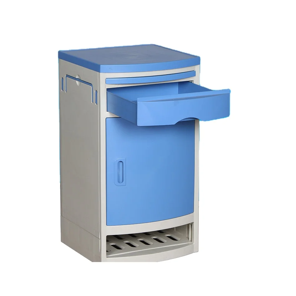 High quality ABS plastic hospital bedside cabinet