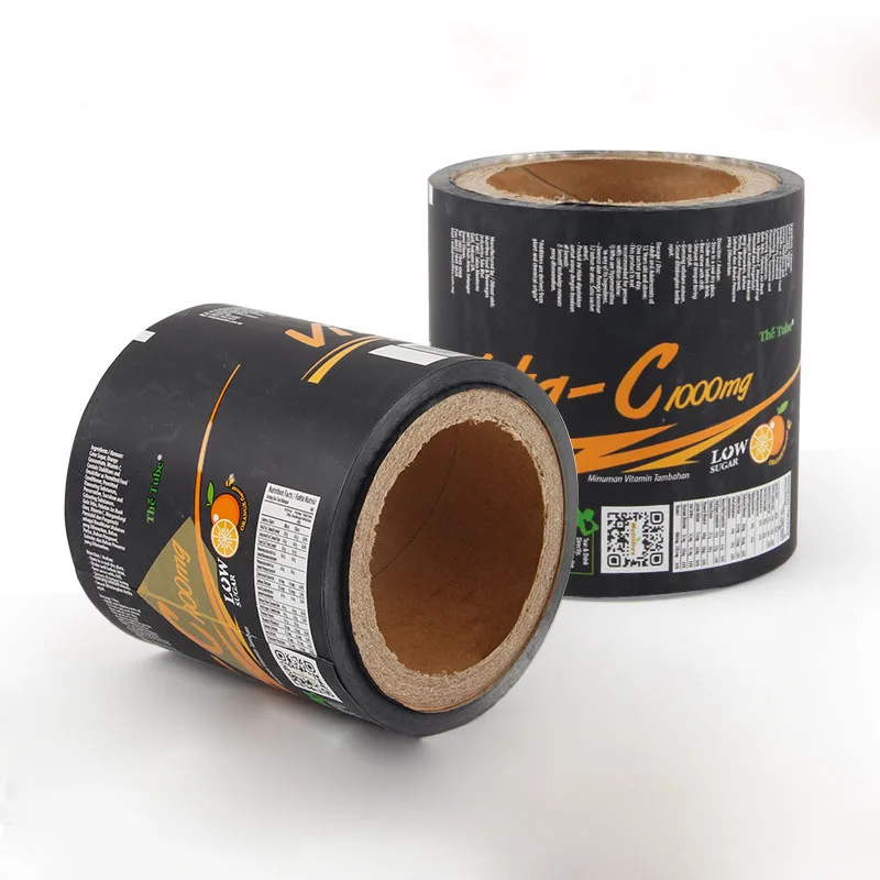 Packaging supplier Custom printed  food aluminum barrier Packaging plastic film transparent pet film in roll