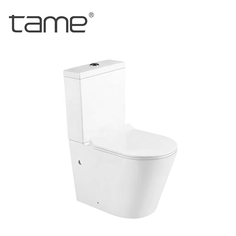 TAME TM2032, популярный в западном стиле, современный дизайн, китайская фабрика, дешевые керамические туалеты из двух частей, туалеты с водяными знаками