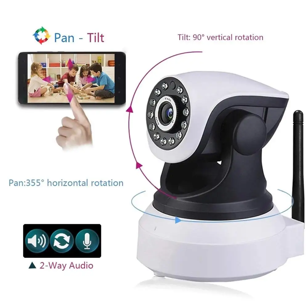 
2020 Factory Price 1080P Smart Home WiFi HD Baby Monitor wireless cctv and audio babyfoon with camera 