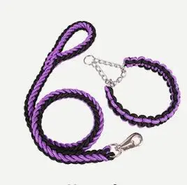Braided nylon rope dog leash,  8 strands dog rope