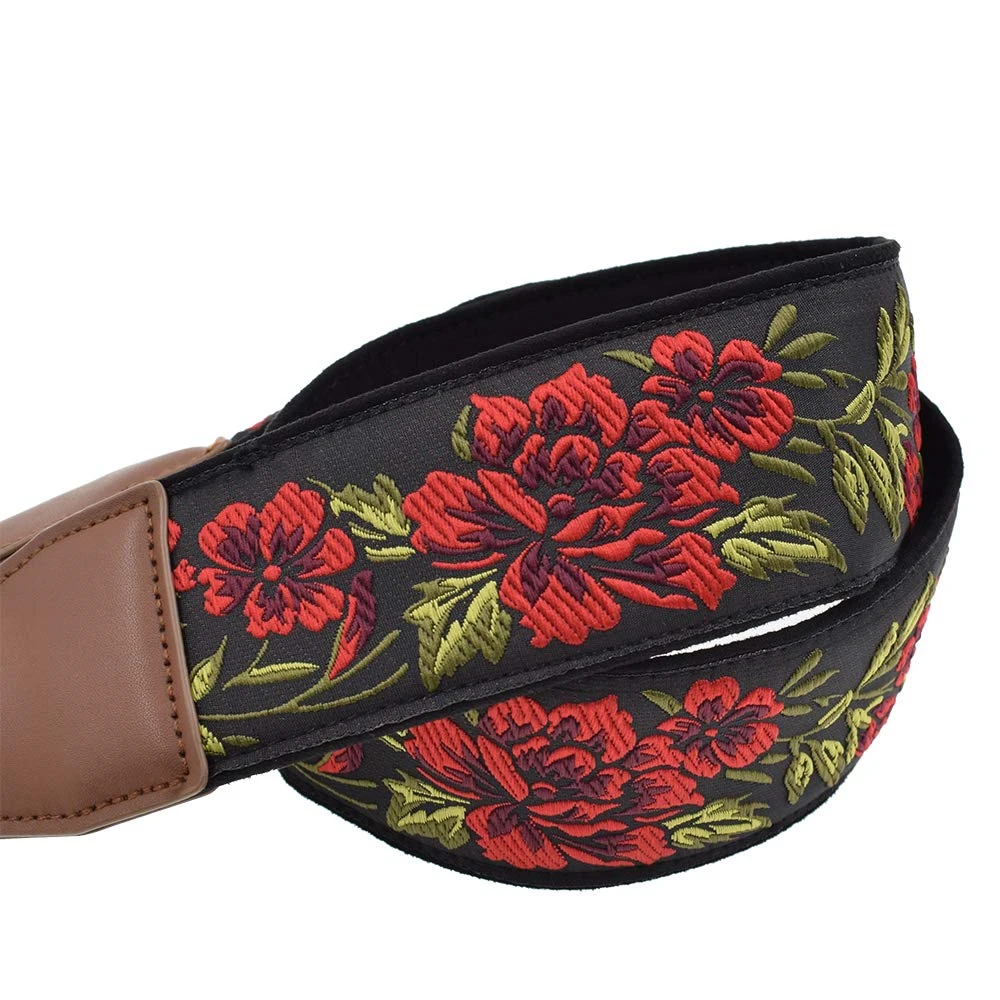 
Promotional Sale Vintage Colorful Custom Embroidered DSLR Camera Straps 