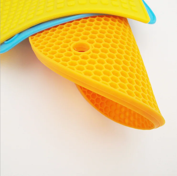 Kitchen Heat Resistance Silicone Trivet Mats Hot Potholders Set Non-slip Oven Mats Silicone Pot Holders Hot Dishes