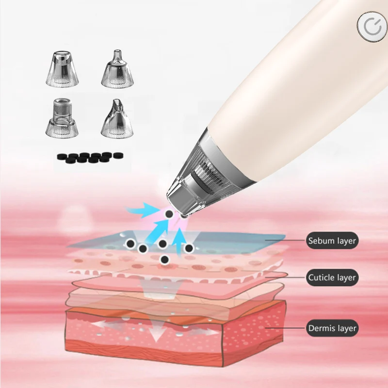 Portable Microcurrent Face Massager Lift Firming Pore Shrinking Home Blackhead Remover Beauty Instrument Device