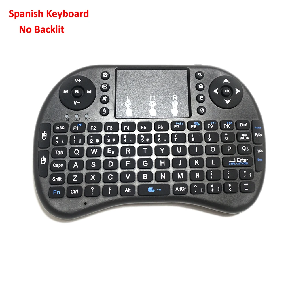 2.4G Wireless Spanish Keyboard and i8 Air Mouse for Android TV Box,Mini