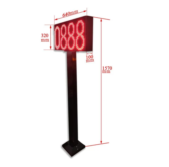 Tenet TH4  TCP IP RS485 RS232 Communication Option Outdoor Indoor waterproof Toll Station Residential LED Display red Screen
