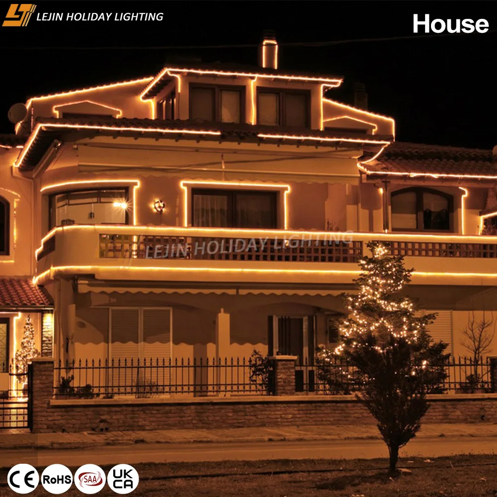 Festival decoration rgb 36leds flashing rope light for diwali decoration