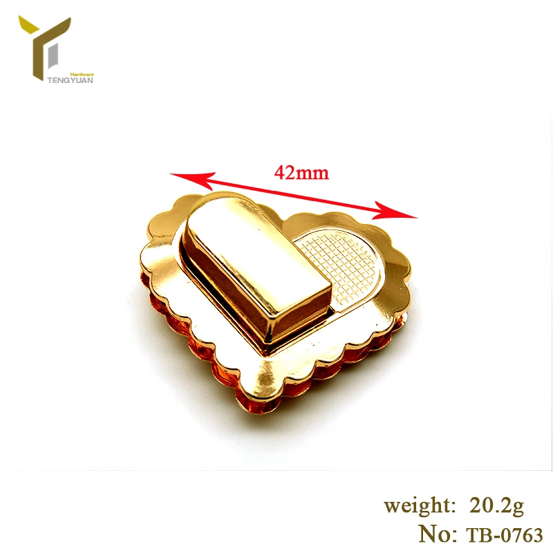 Zinc Alloy Leather Craft DIY Clasp Turn Twist Lock For Handbag Metal Ladder Magnetic for Bags Locks