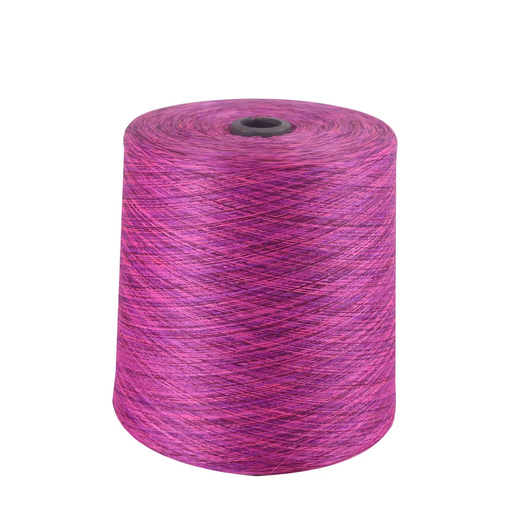 Wholesale 75D/72F polyester space dyed rainbow yarn for yoga garment