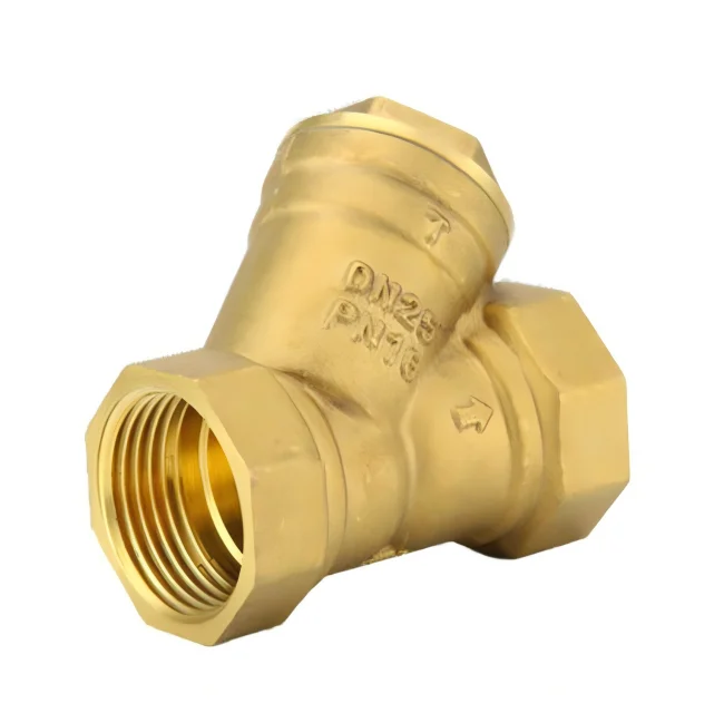 Factory Price DN15 20 25 32 40 50 65mm Female Thread Brass Y Type Filter Strainer