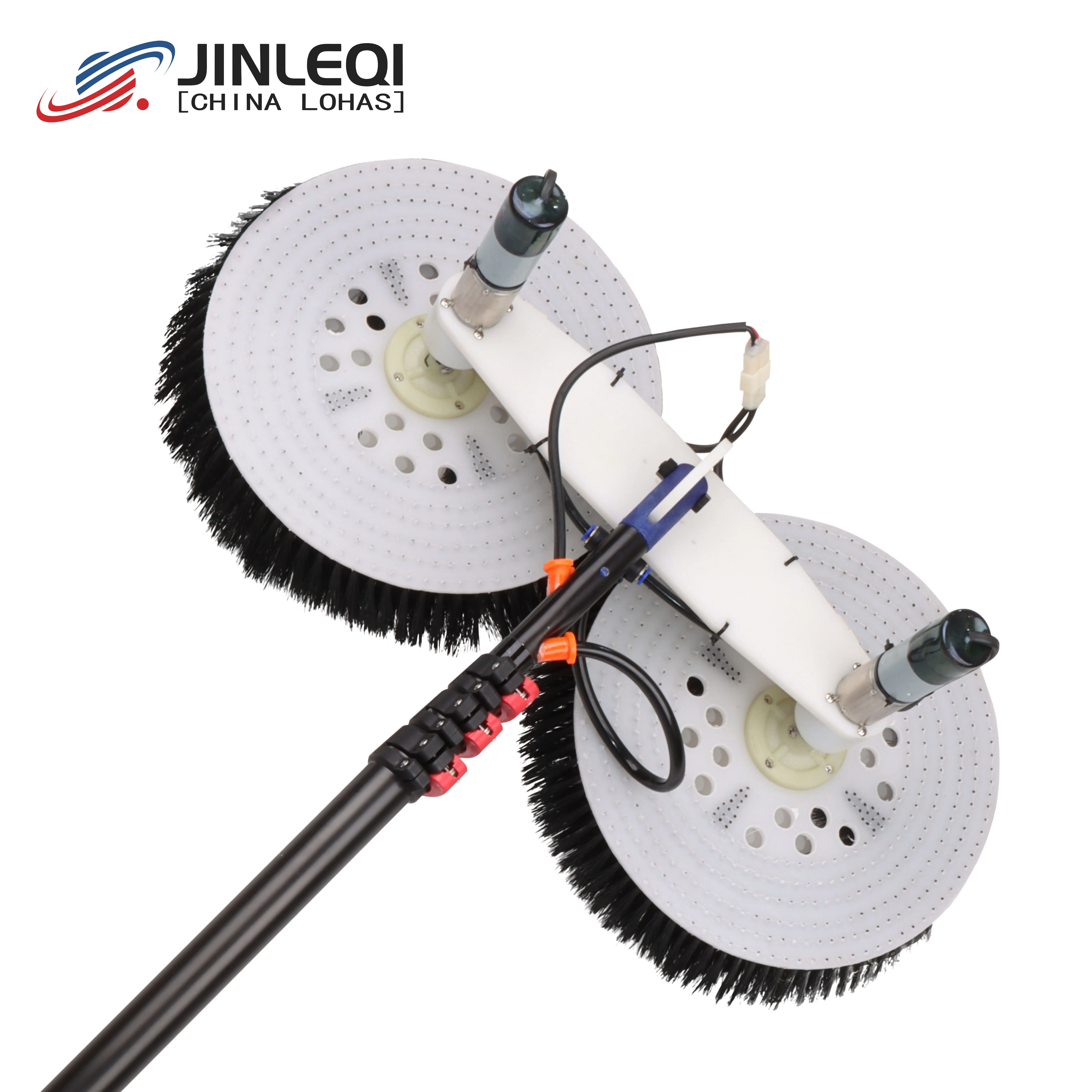 Jolech Water Fed Pole Equipment Solar Panel Cleaning Brush High Quality Cleaning Brush For Solar Panel Spin Scrubber