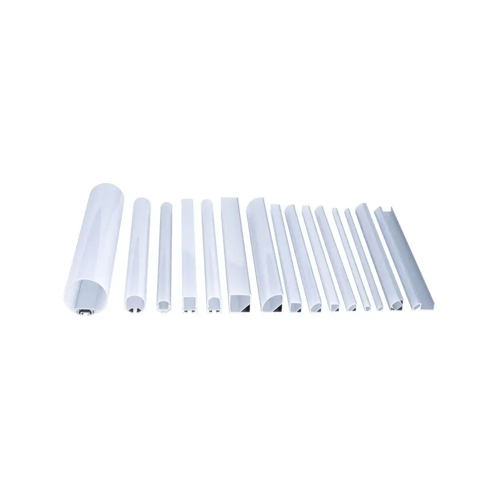 Diameter 30mm Round Aluminium profile for 360 degree suspended lighting with PC opal diffuser