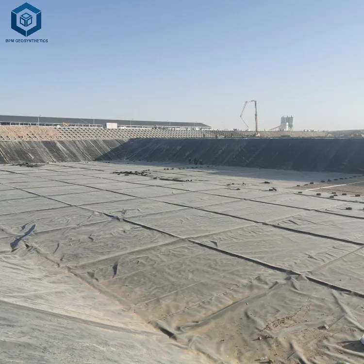 Геомембрана HDPE 40 mils для проекта искусственного озера