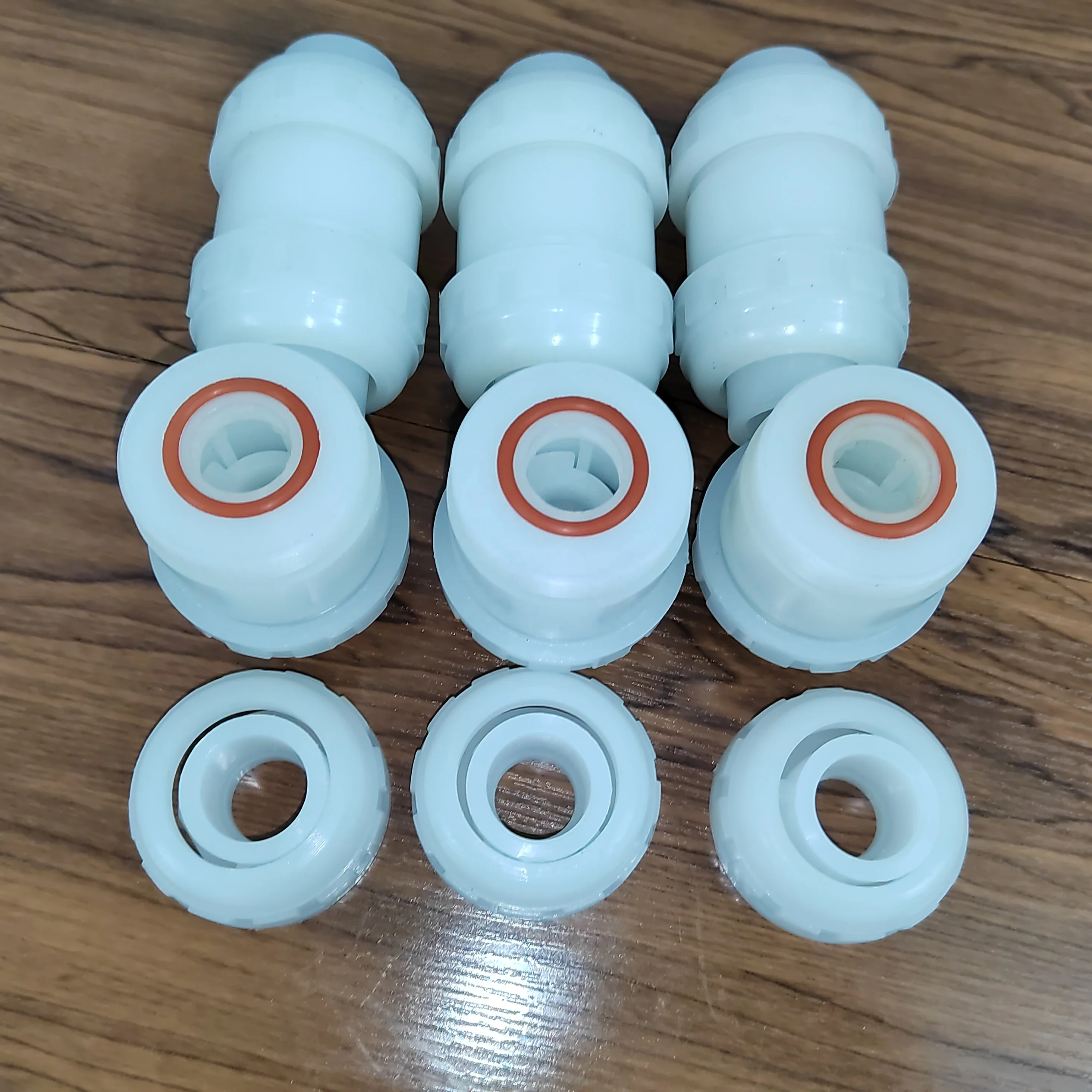 Sales of PVDFUnion check valve, high temperature and corrosion resistant