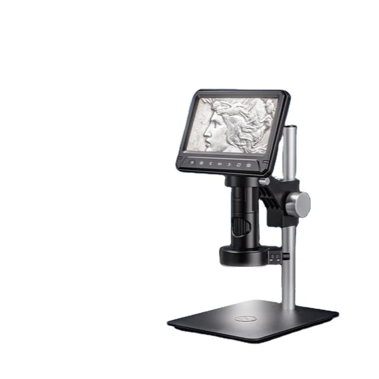 Industrial parfocal electron microscope 1600x magnification Industrial inspection maintenance plant and animal observation