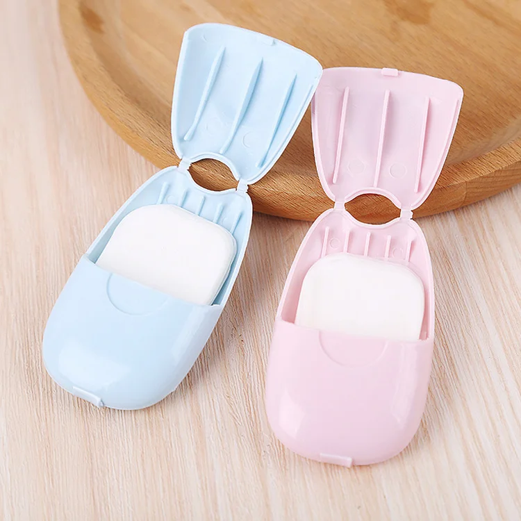 
Private Label Clean hand Disposable Cute Travel Portable Soap Tablets Mini Paper Soap Sheets 