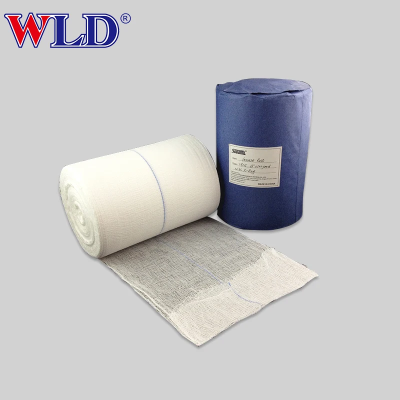 Surgical Hydrophilic Medical Cotton Absorbent Gauze Bandage Jumbo Big Roll Manufacturer Gauze Roll
