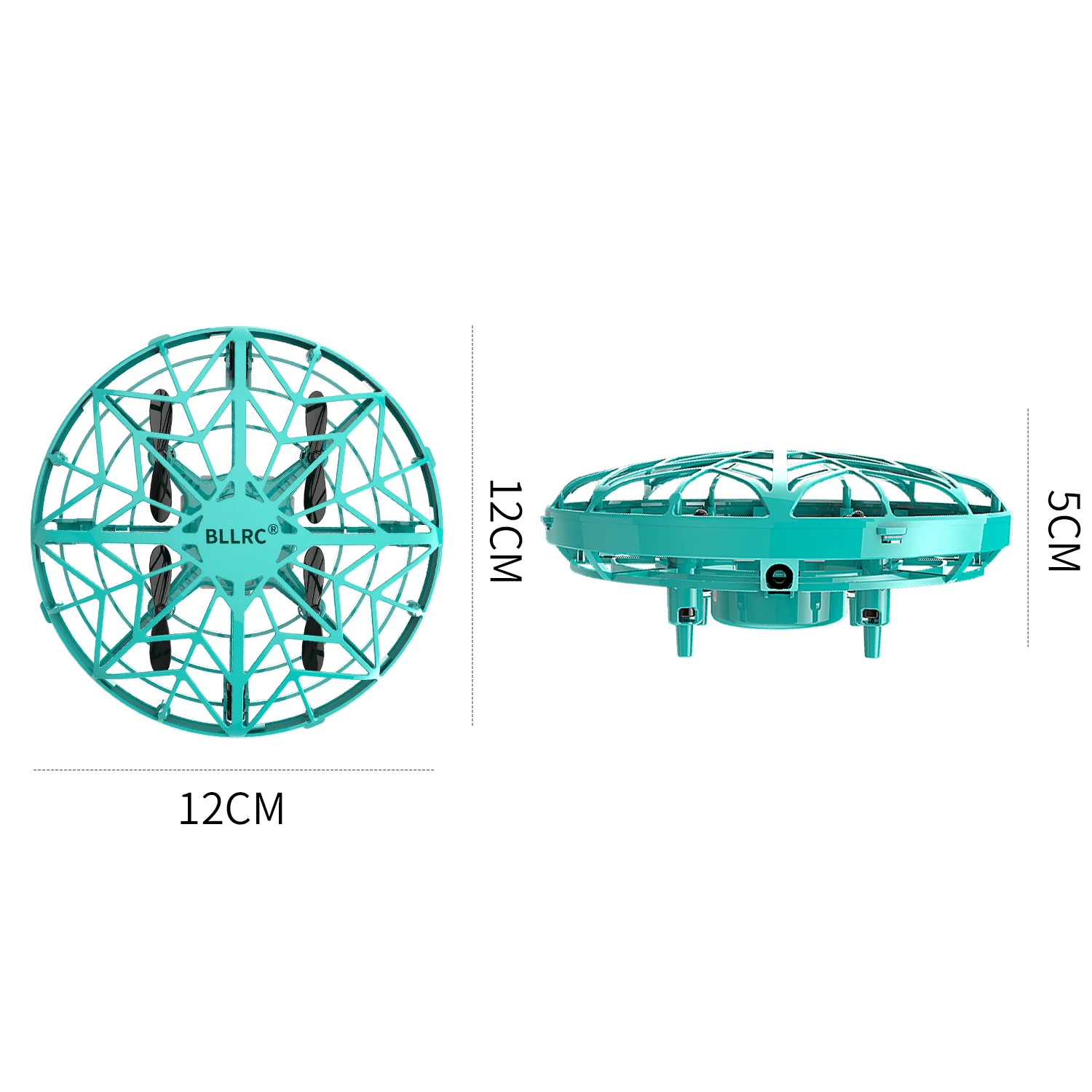 BLLRC F106A Induction Intelligent Suspension Flying Saucer UFO Induction Aircraft with Headless Mode Drone Handheld Toy