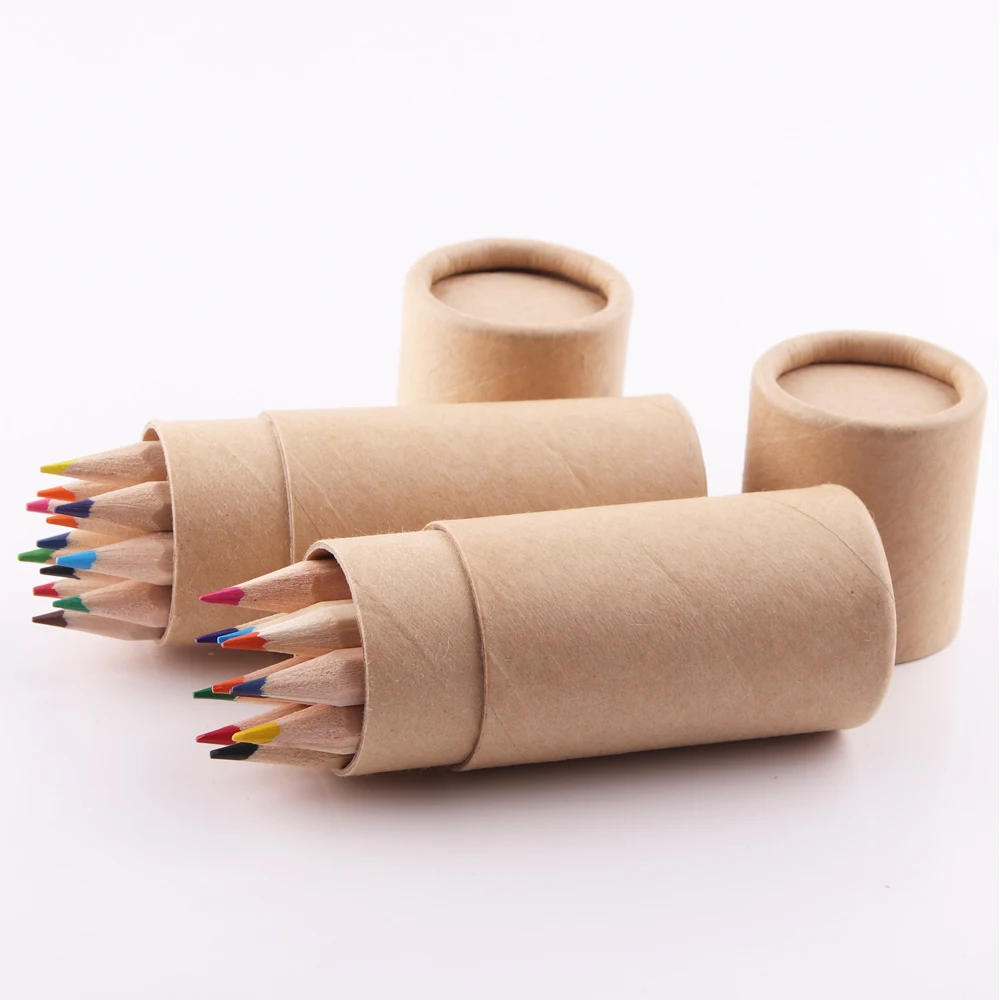 Mini 12pcs natural color pencil set drawing pencil colour set colour pencil set
