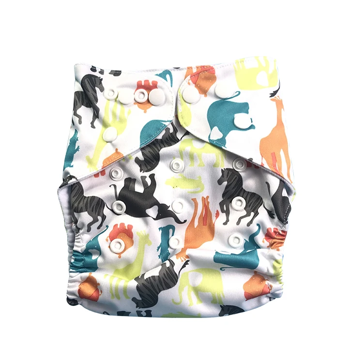 Высококачественные Регулируемые Многоразовые бамбуковые детские моющиеся эко двойные тканевые подгузники