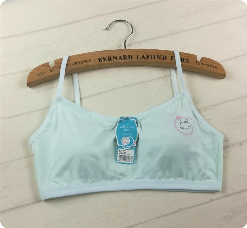 
Comfortable kids school student girls underwear daily care thin strap no rim soft bra 