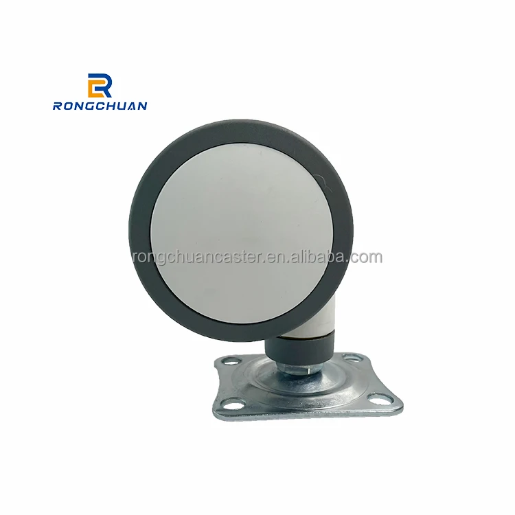 75mm Lockable Medical Swivel Caster with Double TPR Wheel for Pediatric Bed