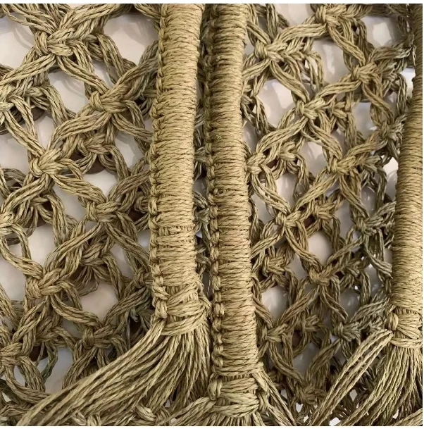 Special Decoration Hot Sale High Quality Tote Fashion Handbag Wheat Straw Paper Straw Beach Bag