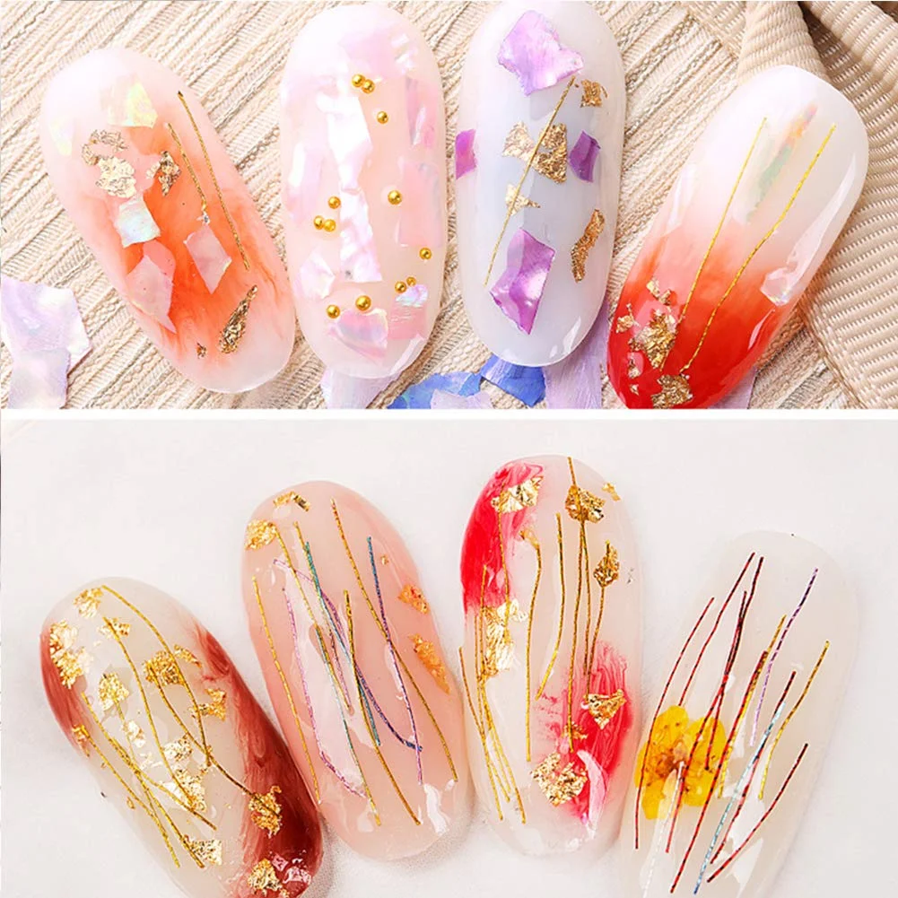 Gold Leaf Kit for Resin Nail Painting Earrings Necklace Key-chain and Art Craft Jewelry Making Decoration DIY