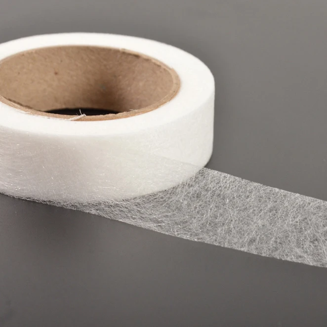 100% Pa Glue Double Side Non Woven Fusible Interlining Hot Melt Web For Clothing