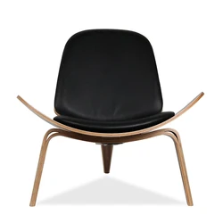 2021 New Style Leisure Chair Modern Plywood Molded Chair In Walnut Veneer Wood Chair